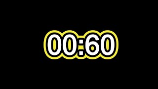 1 Minute Countdown Timer Clock with Simple Beeps