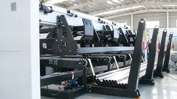 Golden Laser | P2060A tube fiber laser cutting machine with auto bundle loader system