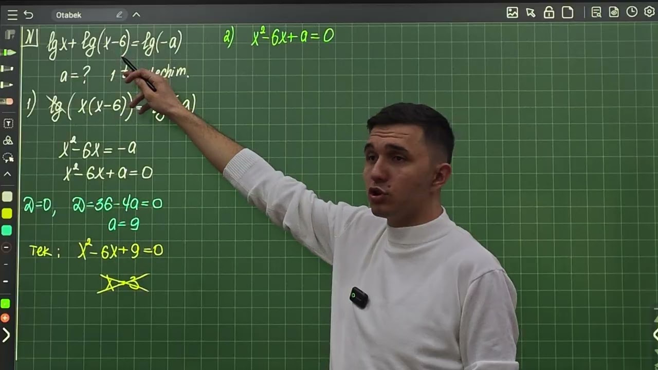 Logarifmik tenglamalar.