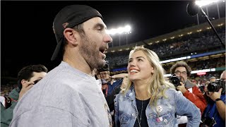 Kate Upton Gives Justin Verlander Big Smooch After World Series Win
