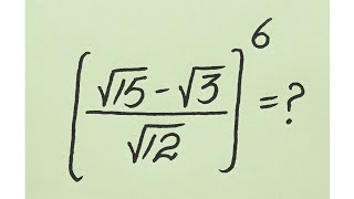 Information France l Very Nice Olympiad Math Radical Exponential Problem l Tricky Solution News