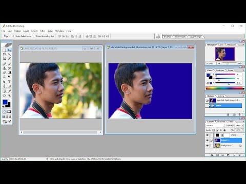 Cara Merubah Background Foto Menggunakan Photoshop - YouTube