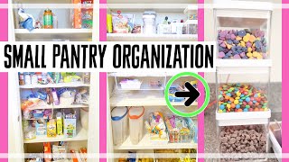 SMALL PANTRY ORGANIZATION | CLEAN AND ORGANIZE WITH ME | KARLA'S SWEET LIFE