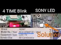 How to Solve Sony LED TV 4 Time blink Solution