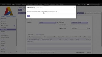 Set minimum sales quantity limit on product in odoo v10