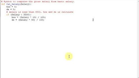 Python to computes the gross salary from basic salary