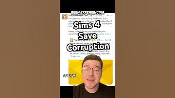 The Sims released a statement about the save corruption bug in The Sims 4 #TheSims4