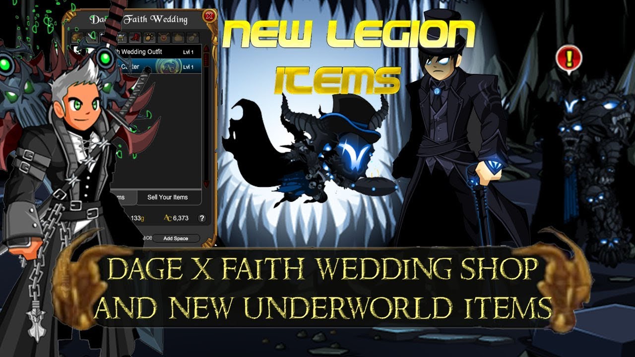 AQW New Legion Items! New Dark Caster + Paragon Pets Dage X Faith