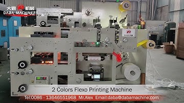 Flexo adhesive tape printer printing machine Daba machine 2 color