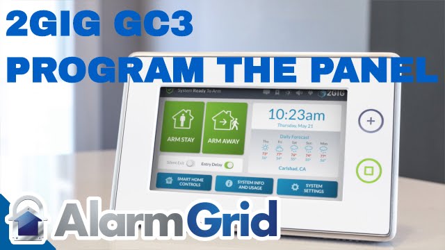2GIG GC3: Sensor & Panel Programming - YouTube