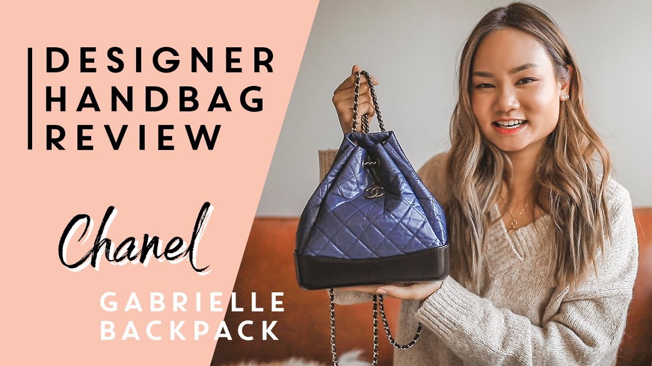 DESIGNER HANDBAG REVIEW - Chanel Gabrielle Backpack | Victoria Hui - YouTube