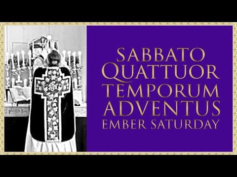 The Daily Mass: Ember Saturday in Advent - YouTube
