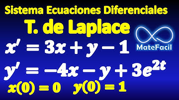Sistema de ecuaciones diferenciales: transformada de Laplace