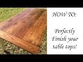 How to finish your dining table professionally