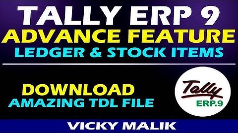 Tally ERP 9 Ledger & Stock Items Creation || Tally ERP 9 How to Create Ledgers & Stock Items || #TDL