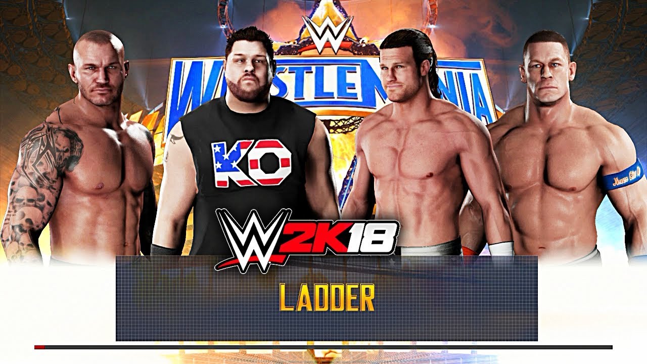 WWE 2K18 Exclusive - Cena vs Kevin Owens vs Ziggler vs Orton | LADDER MATCH GAMEPLAY W/DAYTIME ARENA