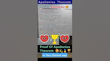 Apollonius Theorem class 10 | Proof of apollonius theorem | Apollonius Theorem Proof in simplest way