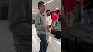 Lionel Messi Arrived At The Superbowl.