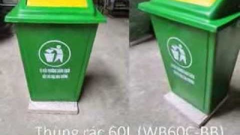 Sản xuất, phân phối các loại thùng rác nhựa composite bền đẹp, chất lượng
