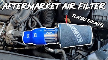 PERFORMANCE AIR FILTER install VW GOLF MK6 1.4 TSI (INSANE SOUNDS)