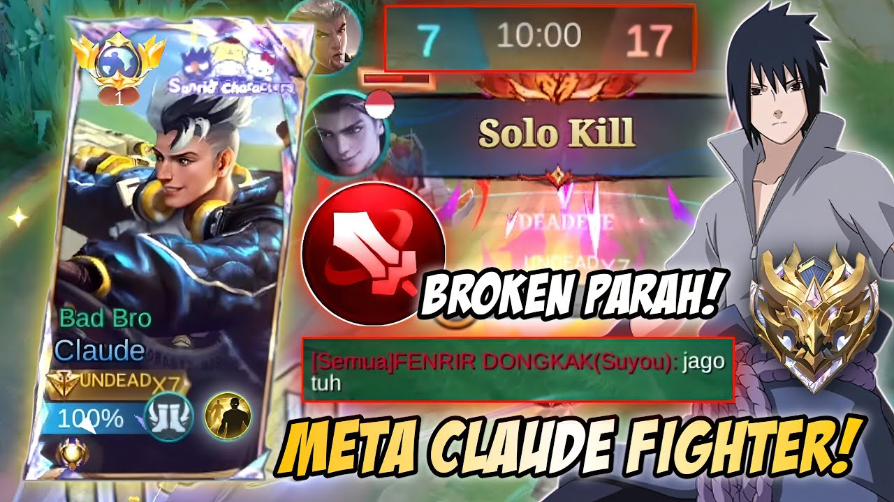 META BARU! CLAUDE EMBLEM FIGHTER! SUMPAH KUAT BANGET! TEAM KENA BANTAI PUN MASIH BISA MENANG? | MLBB