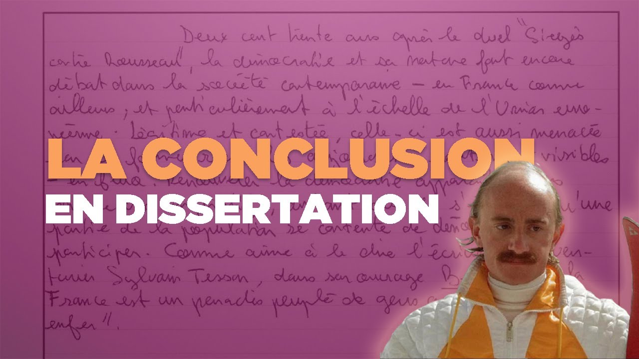 exemple d'une bonne conclusion dissertation