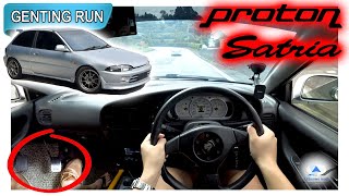 1996 Proton Satria 1.3L 4G13 Carburetor | Malaysia #POV [Genting Run 冲上云霄] [CC Subtitle]