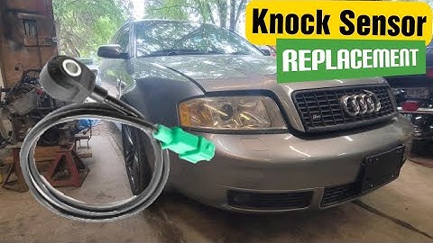HOW TO REPLACE THE DRIVER SIDE KNOCK SENSOR ON 4.2 LITER AUDI V8| VLOG 50 |