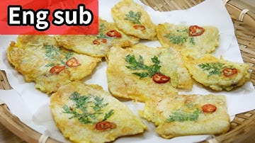 Pollock fish pancakes ( Eng sub )