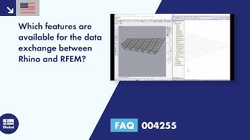 [EN] FAQ 004255 | Which features are available for the data exchange between Rhino and RFEM ...