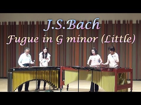 Bach - The 'Little' Fugue in G minor BWV578 - Percussion/Marimba Ensemble マリンバ アンサンブル "小フーガ"