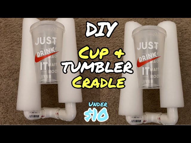 How to make your own custom tumbler cradle for easy decal