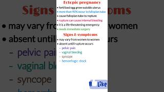 Ectopic pregnancy, symptoms, diagnosis, treatment, medical shorts, youtube shorts shorts pregnancy