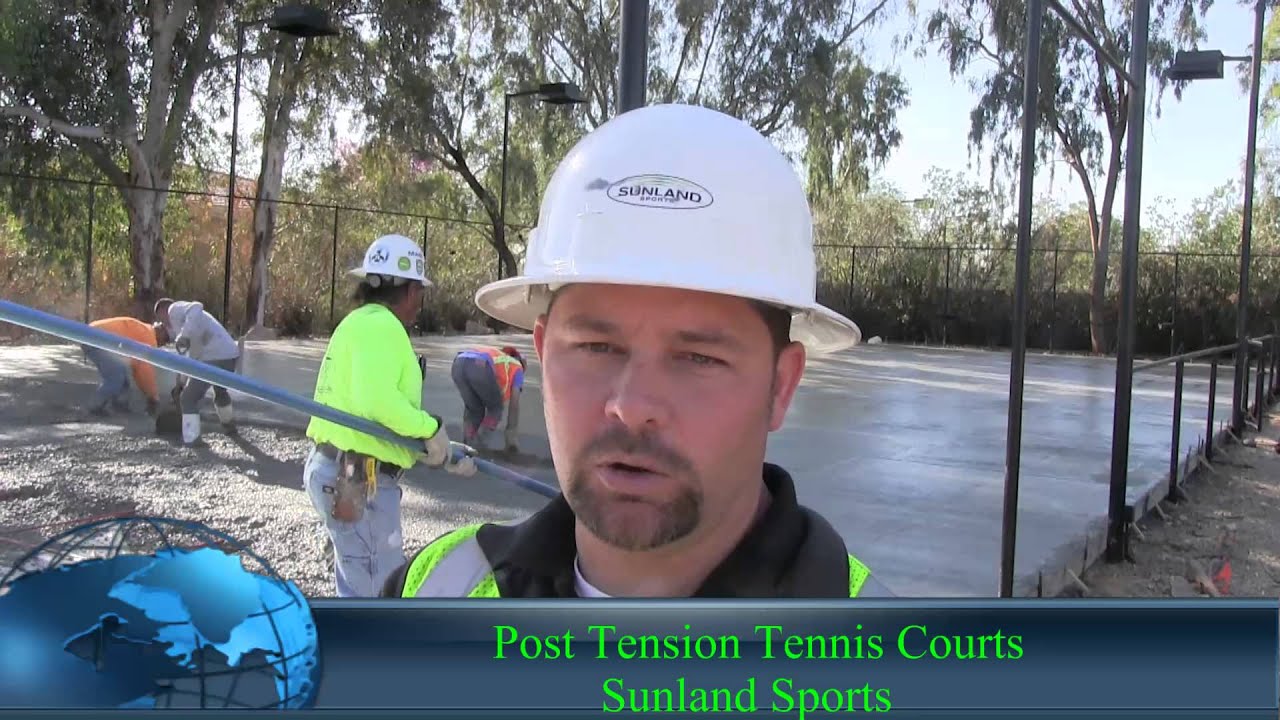 Post Tension Tennis Court YouTube