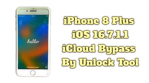 iPhone 8 Plus iCloud Bypass Unlock Tool iOS 16.7.1.1 Without Change Serial Number Bypass