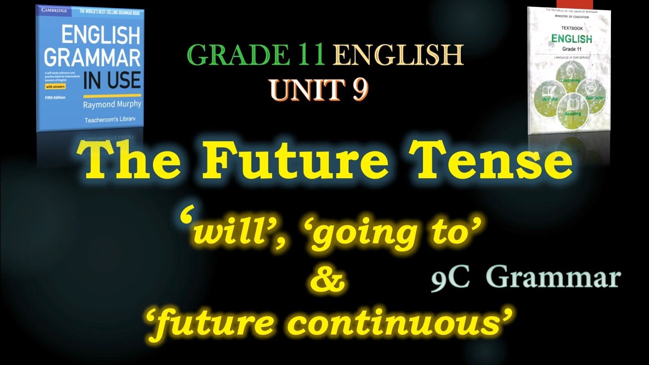 The Future Tenses: 'will', 'going to', 'will be Ving' Grade 11 English Unit 9, 9C Grammar