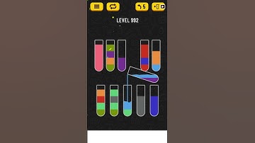 【Water Sort Puzzle】 Level 992