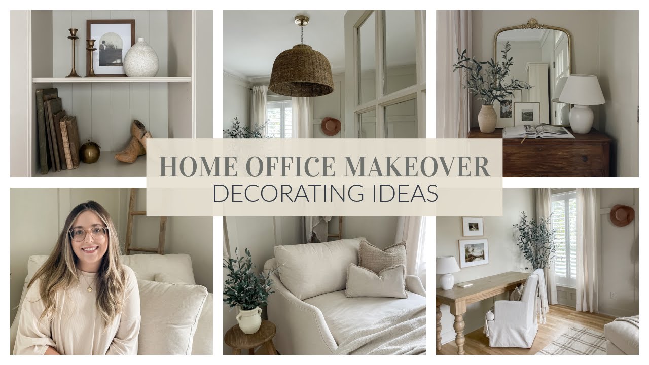 HOME OFFICE REVEAL | HOME DECORATING IDEAS | ROOM TOUR - YouTube