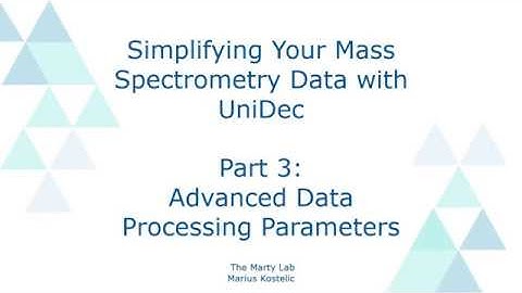 Part 3: Advanced Data Processing in UniDec