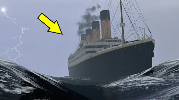 Titanic Sinking In A Huge Storm In GTA 5 (Titanic Ship Caught In A Storm In The Ocean Scene)