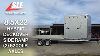 8.5x22 Hybrid Deckover Enclosed Trailer (2) 5200lb Axles