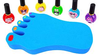32 Minutes Satisfying with Mixing Kinetic Sand & PlayDoh | DIY How To Make Rainbow Foot 🥟 screenshot 1