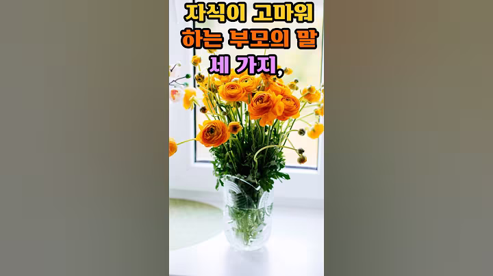 자식이 고마워하 는부모의 말 3가지#명언#긍정의 말#좋은 말#지혜