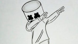 How To Draw Marshmallow Dabbing