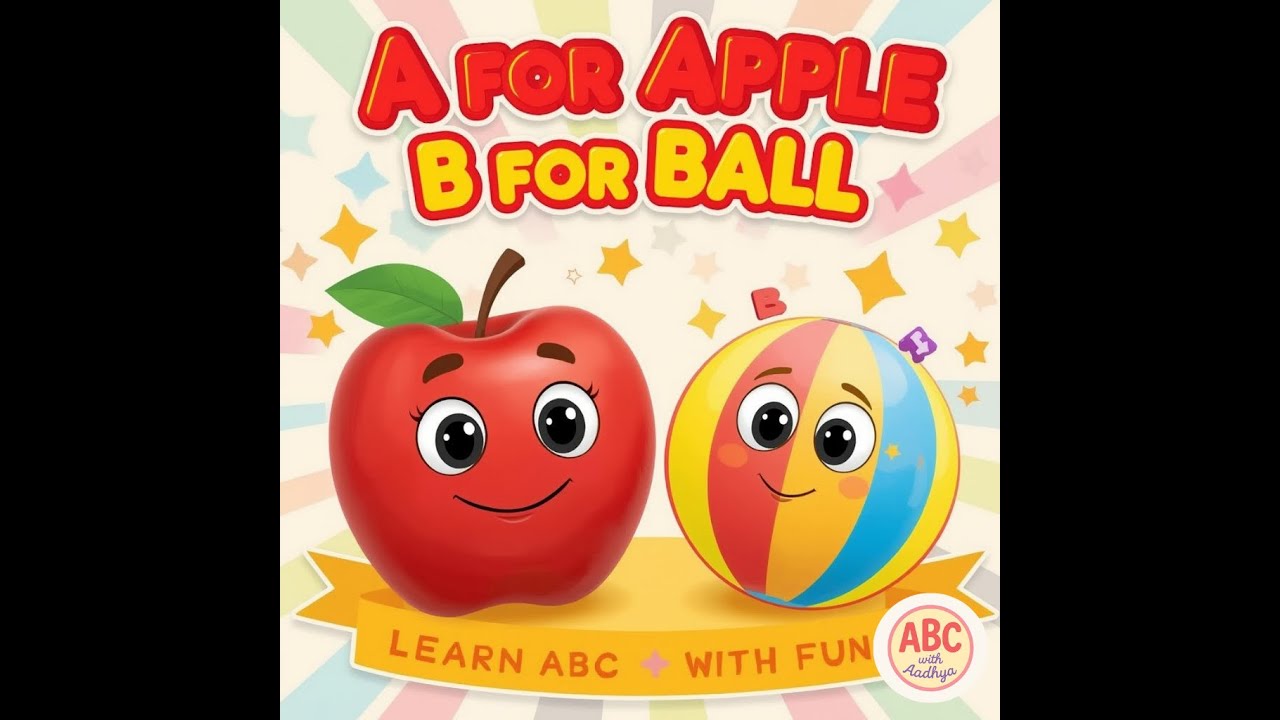 A for Apple B for Ball | Learn ABC with Spelling and Music| Fun Song ...