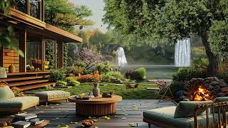 Garden Space on a Windy Day - Relaxing Jazz Music, Soft and Soothing Musical Instruments screenshot 2