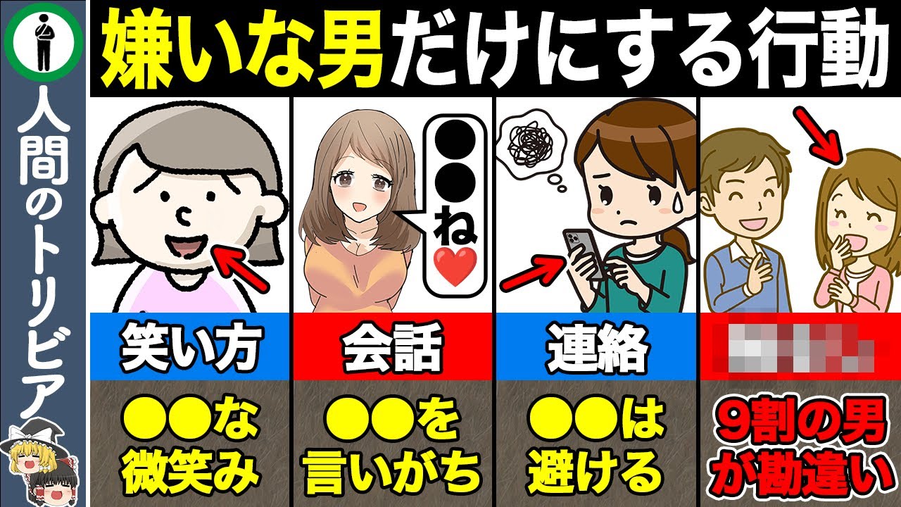 【TOP7】当てはまったら嫌われてる！女性が嫌いな男性にとる行動