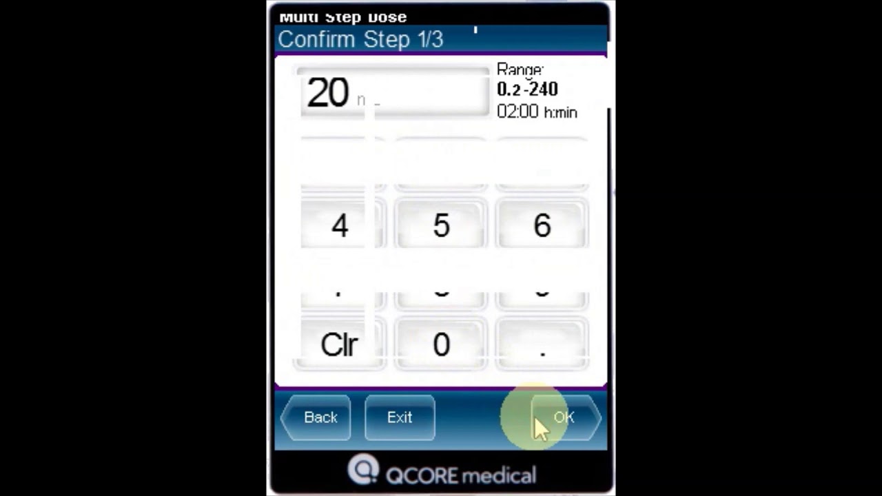 Starting a new Multi-Step Treatment Using The Sapphire Infusion Pump