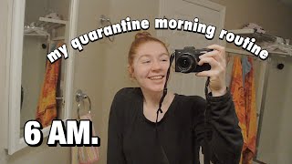 my 6 am online school morning routine! (quarantine edition)