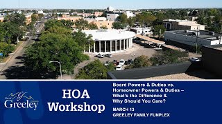 HOA Workshop 2025: Board Powers & Duties vs. Homeowner Powers & Duties